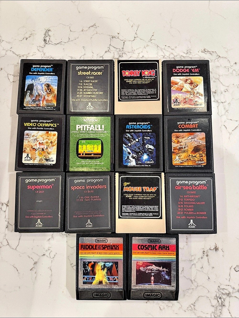 14 Atari 2600 Games 1970s and 1980s